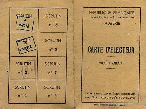 CARTE D ELECTEUR 1960 02